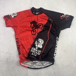 Canari Arrogant Bastard Ale Full Zip Short Sleeve Cycling Jersey Men's Medium